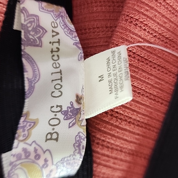 Band of the Free B-O-G Collective Ascella Dusty Rose Ribbed Maxi Skirt Size Med - Picture 6 of 8